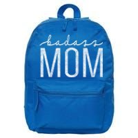 Badass Mom Mama Strong As A Mother Funny Vintage Mom Cute Gift 16 in Basic Backpack