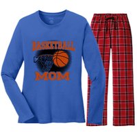 Basketball Mom Meaningful Gift Women's Long Sleeve Flannel Pajama Set 