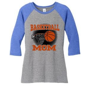 Basketball Mom Meaningful Gift Women's Tri-Blend 3/4-Sleeve Raglan Shirt