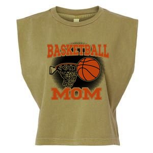 Basketball Mom Meaningful Gift Garment-Dyed Women's Muscle Tee