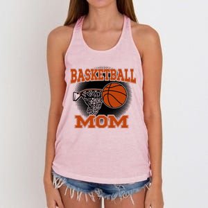 Basketball Mom Meaningful Gift Women's Knotted Racerback Tank