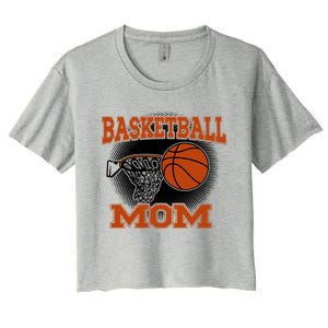 Basketball Mom Meaningful Gift Women's Crop Top Tee