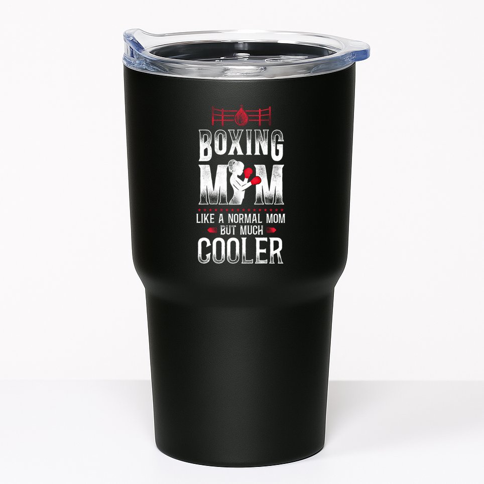 Boxing Mom Mother Vintage Boxing Mom Like Normal Mom But Gift Tumbler