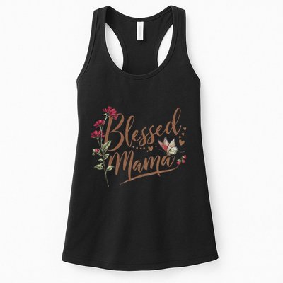 Blessed Mama MotherS Day Graphic Womens Tank Top