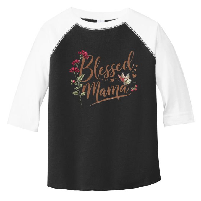 Blessed Mama MotherS Day Graphic Toddler Fine Jersey T-Shirt