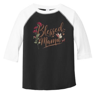 Blessed Mama MotherS Day Graphic Toddler Fine Jersey T-Shirt