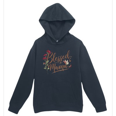 Blessed Mama MotherS Day Graphic Urban Pullover Hoodie