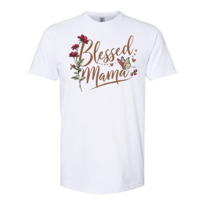 Blessed Mama MotherS Day Graphic Softstyle CVC T-Shirt