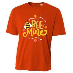 Bee Mine Meaningful Gift Happy Valentine's Day Quotes Cute Gift Cooling Performance Crew T-Shirt