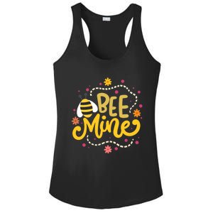 Bee Mine Meaningful Gift Happy Valentine's Day Quotes Cute Gift Ladies PosiCharge Competitor Racerback Tank