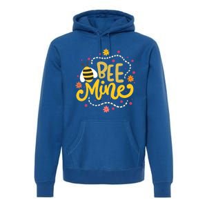 Bee Mine Meaningful Gift Happy Valentine's Day Quotes Cute Gift Premium Hoodie