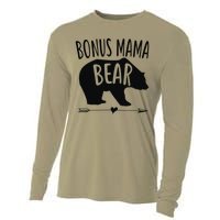 Bonus Mama Mom Bear Stepmom Mother's Day Gift Cooling Performance Long Sleeve Crew