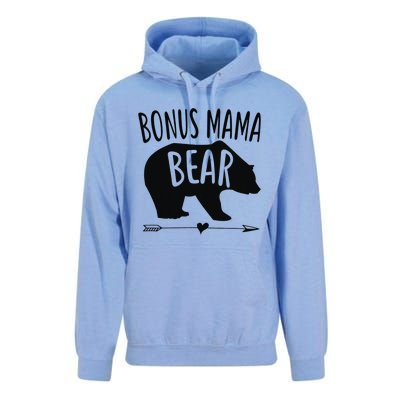 Bonus Mama Mom Bear Stepmom Mother's Day Gift Unisex Surf Hoodie