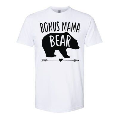 Bonus Mama Mom Bear Stepmom Mother's Day Gift Softstyle CVC T-Shirt