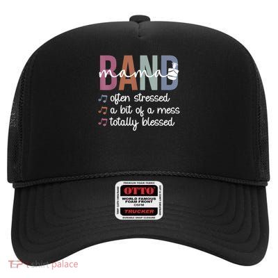 Band Mama Marching Band Mom Marching Band Mother High Crown Mesh Back Trucker Hat