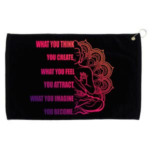 Buddha Meditation Meaningful Gift Law Of Attraction Gift Grommeted Golf Towel