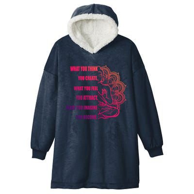 Buddha Meditation Meaningful Gift Law Of Attraction Gift Hooded Wearable Blanket