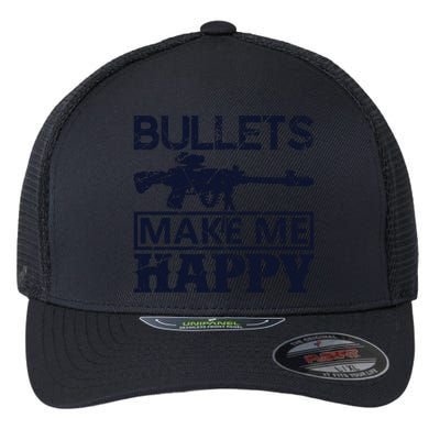 Bullets Make Me Happy Flexfit Unipanel Trucker Cap