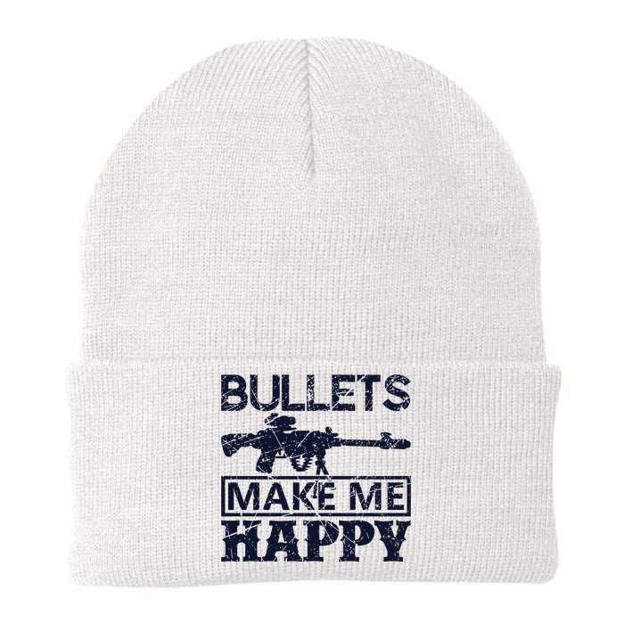 Bullets Make Me Happy Knit Cap Winter Beanie