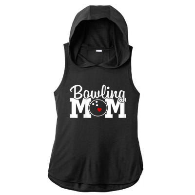 Bowling Mom Mothers Day Birthday Party For Women's Players Ladies PosiCharge Tri-Blend Wicking Draft Hoodie Tank