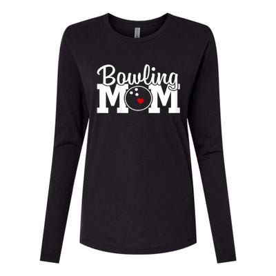 Bowling Mom Mothers Day Birthday Party For Women's Players Womens Cotton Relaxed Long Sleeve T-Shirt