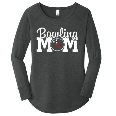 Bowling Mom Mothers Day Birthday Party For Women's Players Women's Perfect Tri Tunic Long Sleeve Shirt