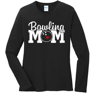 Bowling Mom Mothers Day Birthday Party For Women's Players Ladies Long Sleeve Shirt