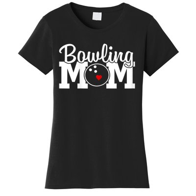 Bowling Mom Mothers Day Birthday Party For Women's Players Women's T-Shirt