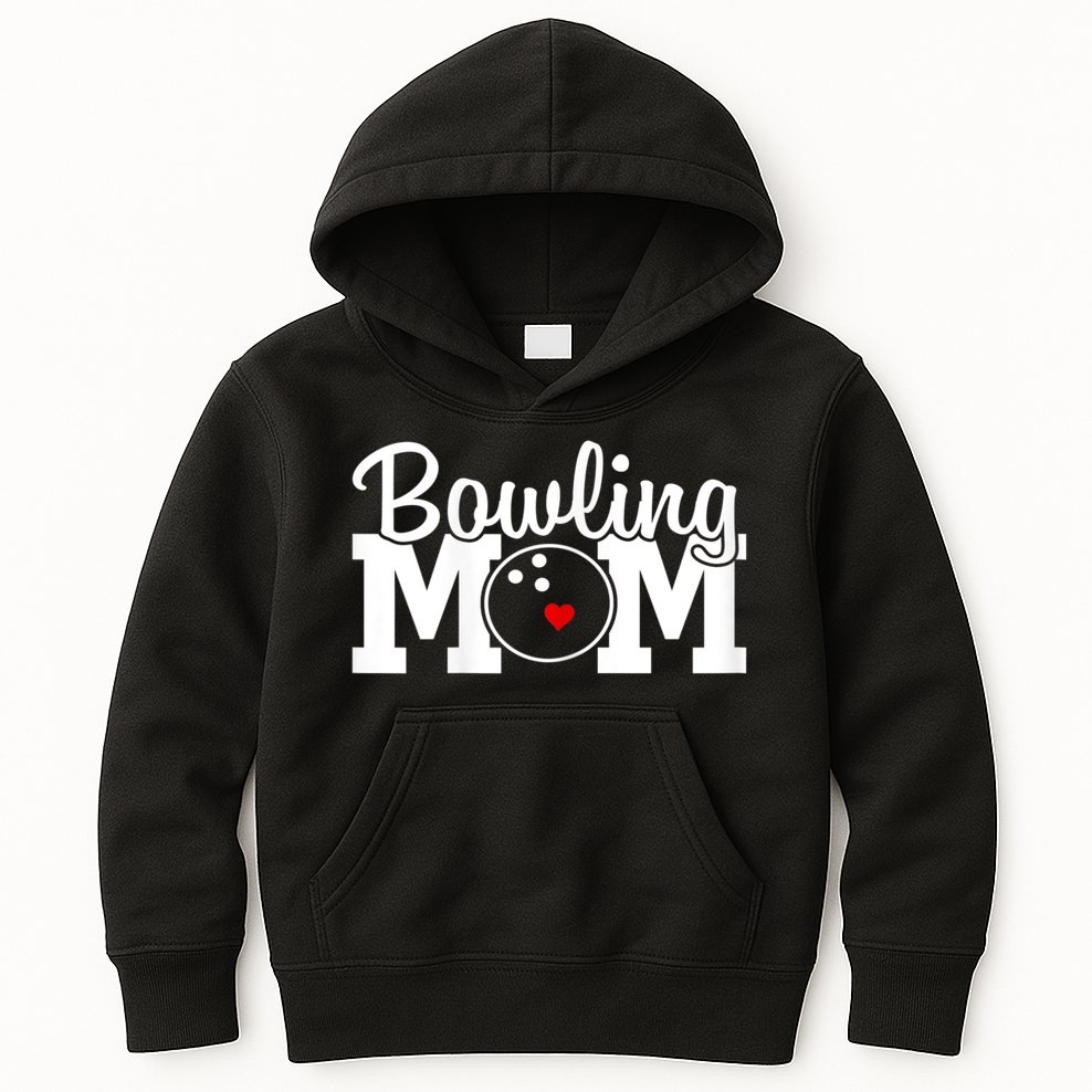 Bowling Mom Mothers Day Birthday Party For Women's Players Kids Hoodie