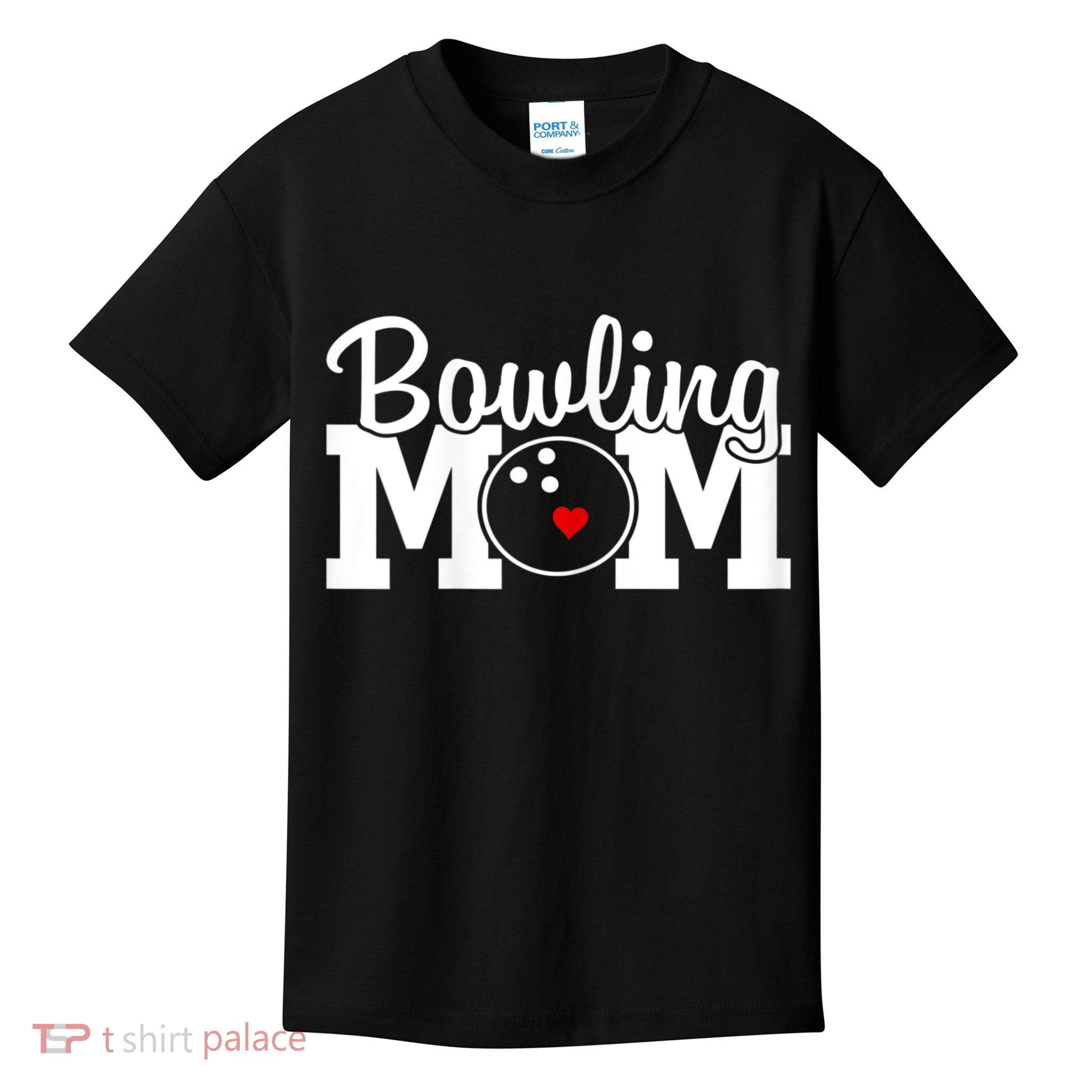 Bowling Mom Mothers Day Birthday Party For Women's Players Kids T-Shirt