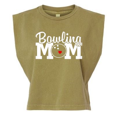 Bowling Mom Mothers Day Birthday Party For Women's Players Garment-Dyed Women's Muscle Tee