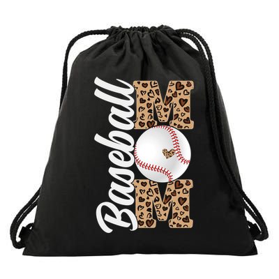 Baseball Mom Mother’S Day Baseball Sport Lover Gift Drawstring Bag