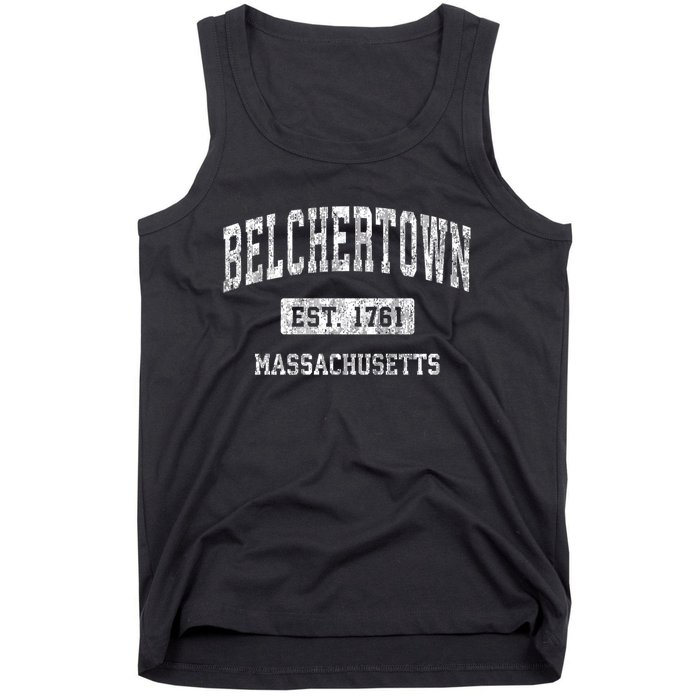 Belchertown Massachusetts Ma Vintage Sports Tank Top