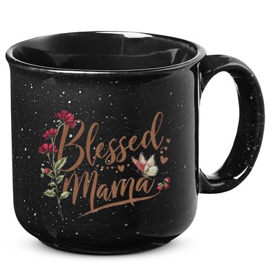Blessed Mama MotherS Day Graphic 15oz Campfire Ceramic Mug