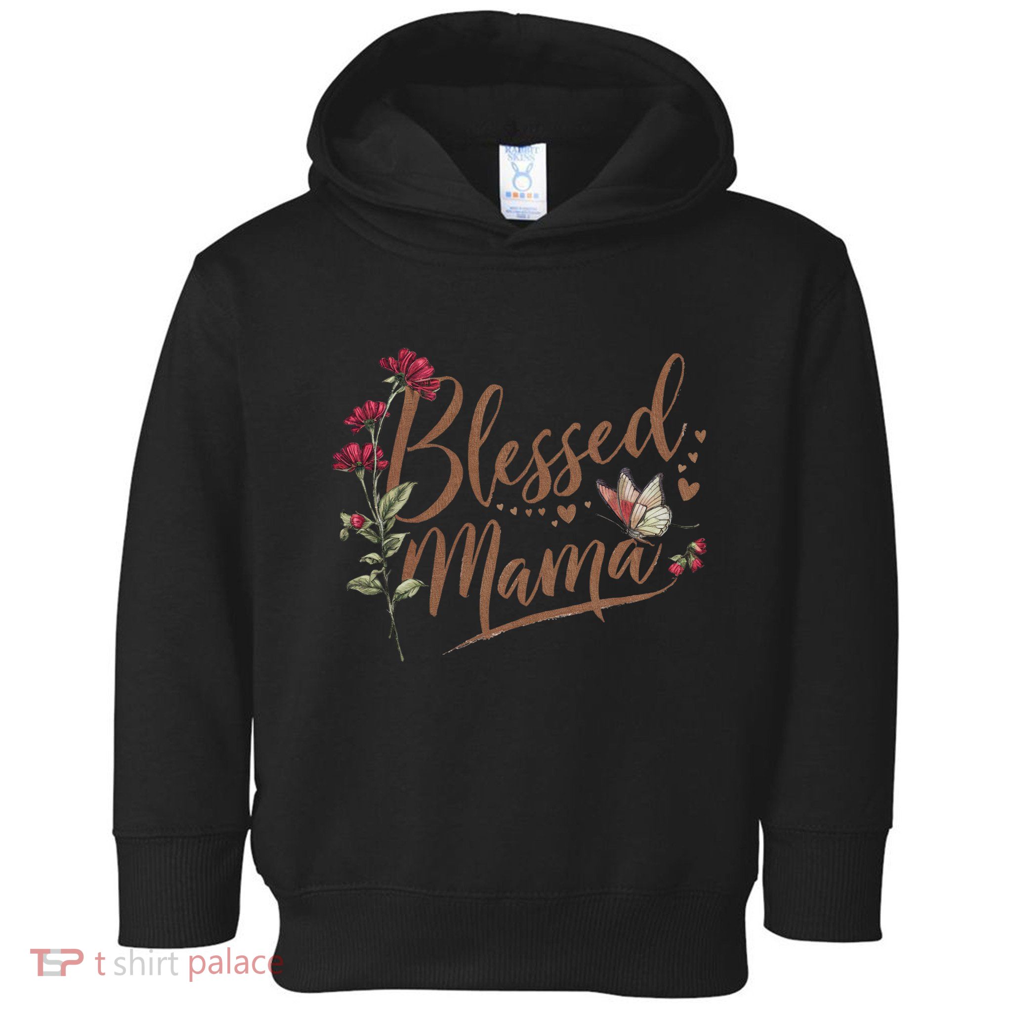 Blessed Mama MotherS Day Graphic Toddler Hoodie
