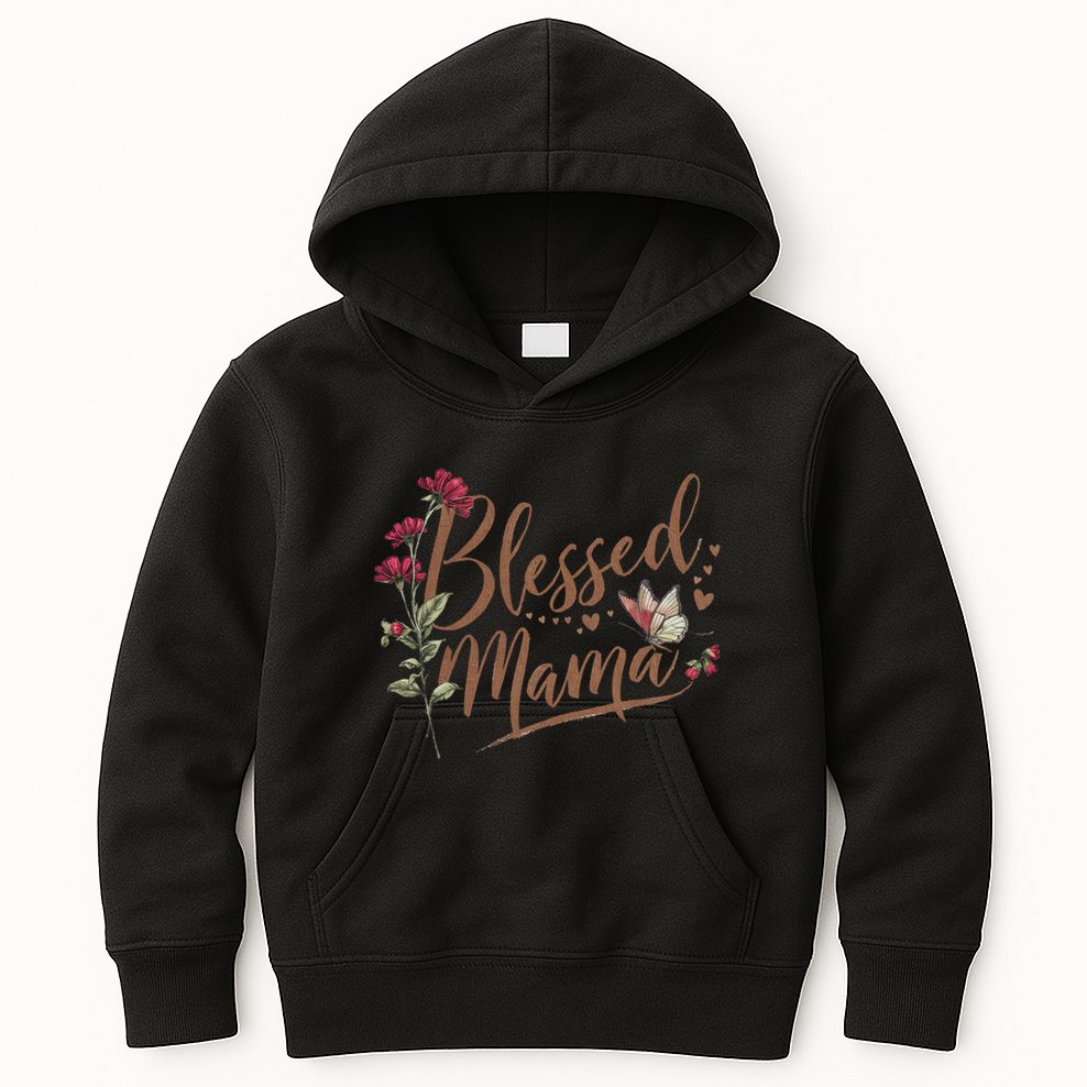Blessed Mama MotherS Day Graphic Kids Hoodie