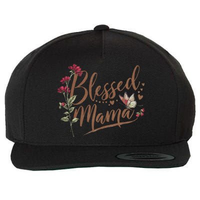 Blessed Mama MotherS Day Graphic Wool Snapback Cap