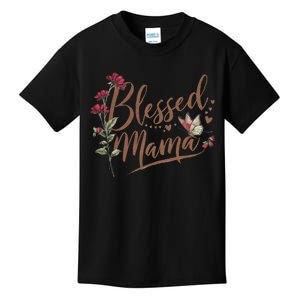 Blessed Mama MotherS Day Graphic Kids T-Shirt