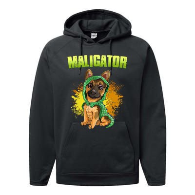 Belgian Malinois Maligator Performance Fleece Hoodie