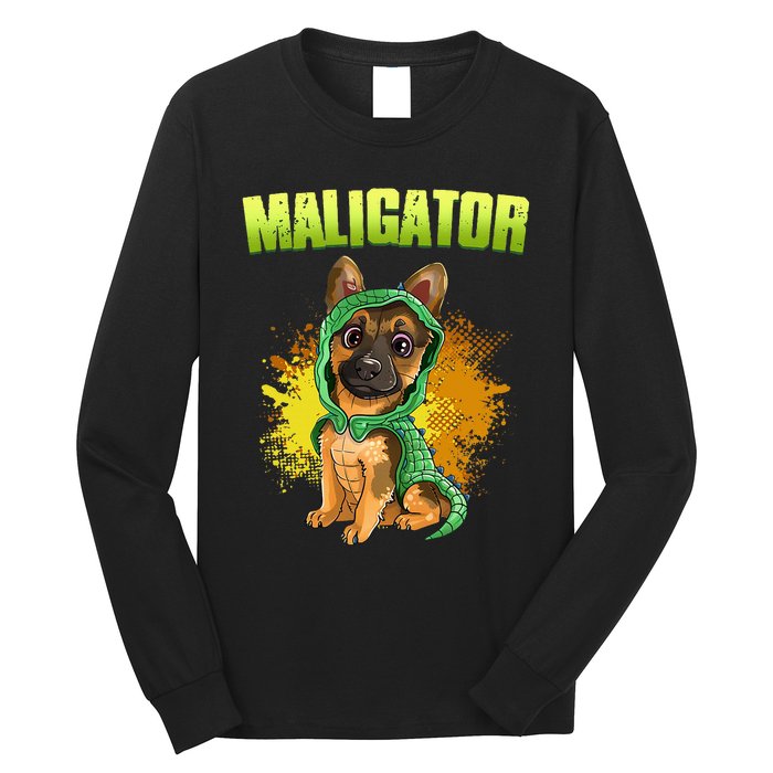 Belgian Malinois Maligator Long Sleeve Shirt