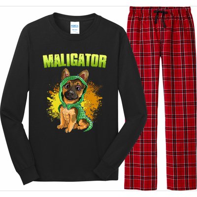 Belgian Malinois Maligator Long Sleeve Pajama Set