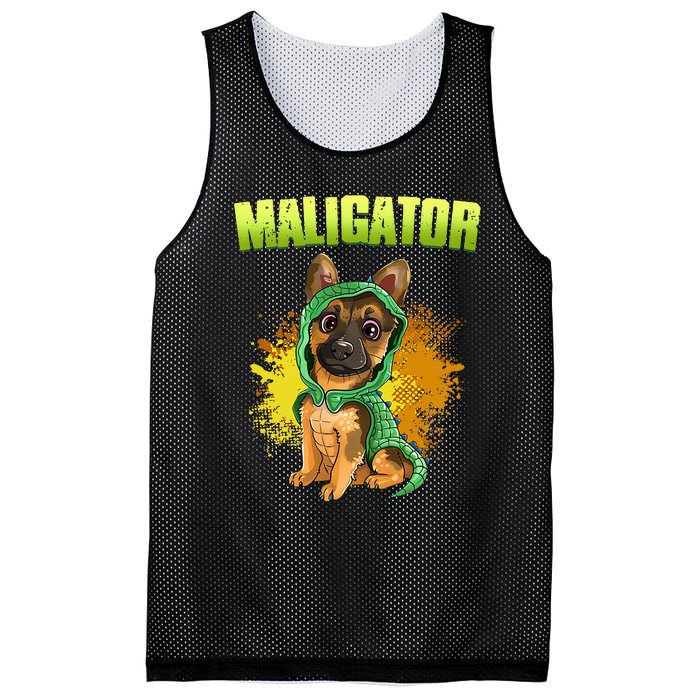 Belgian Malinois Maligator Mesh Reversible Basketball Jersey Tank