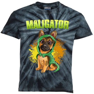 Belgian Malinois Maligator Kids Tie-Dye T-Shirt