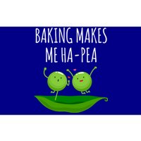 Baking Makes Me Hapea Happy Food Pun Funny Humor Gift Bumper Sticker