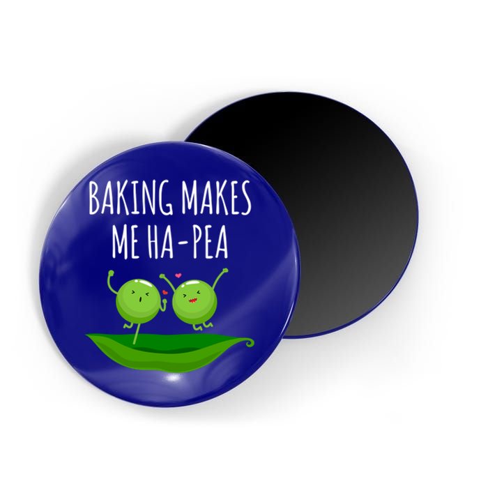 Baking Makes Me Hapea Happy Food Pun Funny Humor Gift Magnet