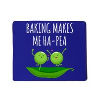 Baking Makes Me Hapea Happy Food Pun Funny Humor Gift Mousepad