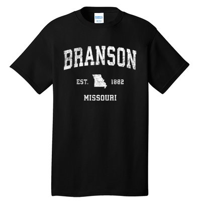 Branson Missouri Mo Vintage Sports Tall T-Shirt