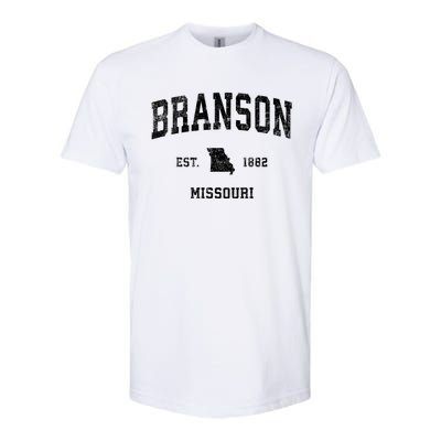 Branson Missouri Mo Vintage Sports Softstyle® CVC T-Shirt