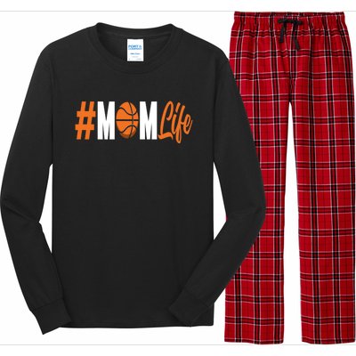 Basketball Mother Mama Mom Funny Basketball Gift Long Sleeve Pajama Set