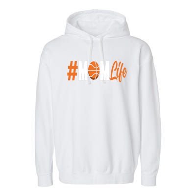 Basketball Mother Mama Mom Funny Basketball Gift Garment-Dyed Fleece Hoodie